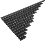 NavePoint 20U Vertical Rack Rail Pair DIY Kit with Hardware