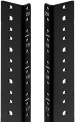 NavePoint 20U Vertical Rack Rail Pair DIY Kit with Hardware