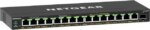 NETGEAR 16-Port High-Power PoE+ Gigabit Ethernet Plus Switch (231W) with 1 SFP Port | GS316EPP
