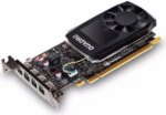 NVIDIA Quadro P1000 - Graphics card - Quadro P1000 - 4 GB GDDR5 - PCIe 3.0 x16 low profile - 4 x Mini DisplayPort - reta