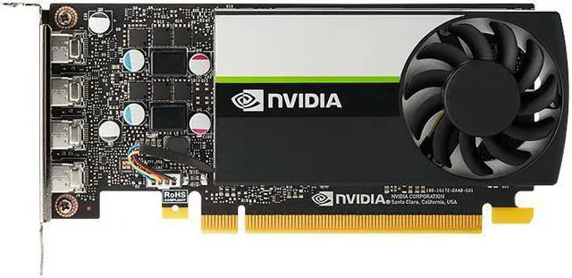 NVIDIA T1000 4 GB GDDR6 - PCIe 3.0 x16 low profile - 4 x Mini DisplayPort Graphic Card