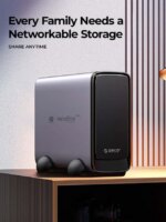 ORICO MetaCube Pro 2.5'' 3.5" Enterprise Storage NAS with Multi-account Usage Double Encryption Data Sharing for 7x24 Hours Work High-Speed Gigabit