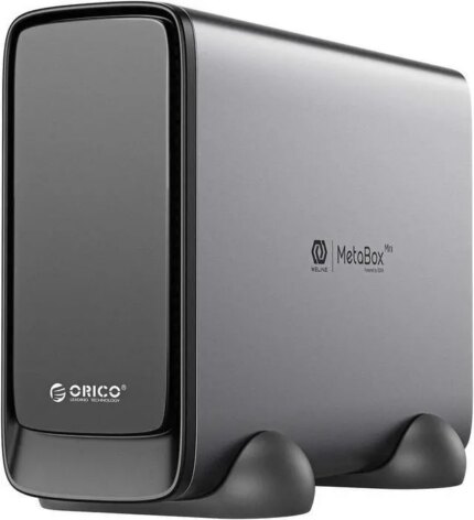 ORICO MetaCube Pro 2.5'' 3.5" Enterprise Storage NAS with Multi-account Usage Double Encryption Data Sharing for 7x24 Hours Work High-Speed Gigabit