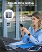 ORICO NAS Metabox Private Cloud 5 Bay NAS Storage and Local Cloud, Networkable Enclosure with APP-Connected for Team/Family, Samba & DLNA Protocol,