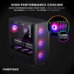 Phanteks XT Pro Ultra, Mid-Tower Gaming Chassis, 4x M25-140 Fans Included, High Airflow Performance Mesh, Tempered Glass Window, USB-C 3.2 Gen2, Black