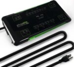 Plugable Surge Protector Power Strip with USB and 12 AC Outlets, Built-in 10.5W 2-Port USB Charger for Android, Apple iOS, and Windows Mobile Devices,