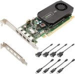 PNY NVIDIA Quadro NVS 510 2GB GDDR3 4-Mini DisplayPort Low Profile PCI-Express Video Card VCNVS510DVI-PB