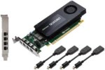 PNY Quadro K1200 VCQK1200DP-PB 4GB 128-bit GDDR5 PCI Express 2.0 ATX or SFF Workstation Video Card for DisplayPort
