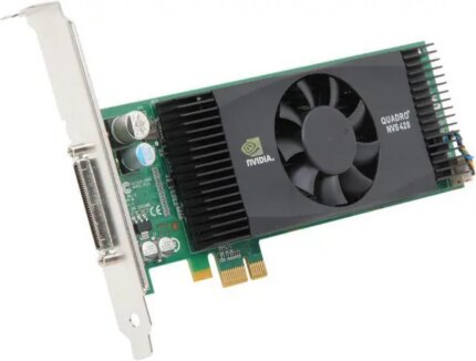 PNY Quadro NVS 420 VCQ420NVS-X1-DVI-PB 512MB (256MB per GPU) 128-bit (64-bit per GPU) GDDR3 PCI Express x1 Low Profile Graphics Card