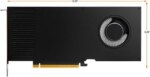 PNY RTX A4000 VCNRTXA4000-PB 16GB 256-bit GDDR6 PCI Express 4.0 x16 Graphics Card