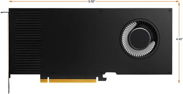 PNY RTX A4000 VCNRTXA4000-PB 16GB 256-bit GDDR6 PCI Express 4.0 x16 Graphics Card