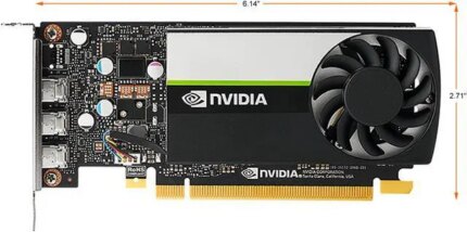 PNY T400 VCNT4004GB-PB 4GB 64-bit GDDR6 PCI Express 3.0 x16 Low Profile Graphics Card