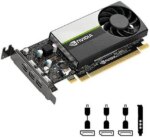 PNY T400 VCNT4004GB-PB 4GB 64-bit GDDR6 PCI Express 3.0 x16 Low Profile Graphics Card