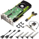 PNY Technologies VCQM6000SYNC-3M624KIT Tri Quadro M6000 Graphic Card - 24 GB GDDR5 + Quadro Sync (Turnkey Kit)