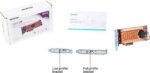 QNAP QM2-2P-244A Dual M.2 22110/2280 Pcie SSD Expansion Card (PCIe Gen2 X4), Low-Profile Bracket Pre-Loaded, Low-Profile Flat and Full-Height are