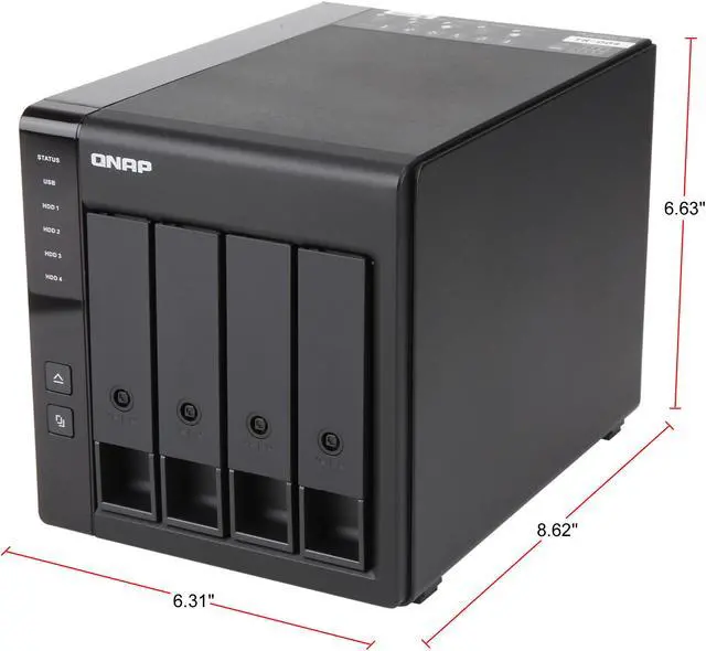 QNAP TR-004-US 4 Bay Type-C Direct Attached Storage DAS Expansion with Hardware RAID (Diskless)