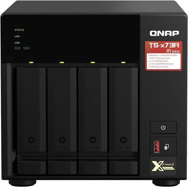 QNAP TS-473A-8G-US 4 Bay Ryzen Desktop NAS (Diskless)