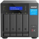 QNAP TVS-h474-PT-8G-US 4 Bay High-Speed Desktop NAS with Intel® Pentium® Gold 2-core CPU, 8GB DDR4 Memory, 2.5 GbE Networking and PCIe Gen 4