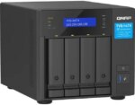 QNAP TVS-h474-PT-8G-US 4 Bay High-Speed Desktop NAS with Intel® Pentium® Gold 2-core CPU, 8GB DDR4 Memory, 2.5 GbE Networking and PCIe Gen 4