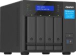QNAP TVS-h474-PT-8G-US 4 Bay High-Speed Desktop NAS with Intel® Pentium® Gold 2-core CPU, 8GB DDR4 Memory, 2.5 GbE Networking and PCIe Gen 4