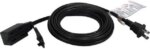 Qvs 3-Outlet 2-Prong 15Ft Power Extension Cord - 3 X Ac Power - 15 Ft Cord - 13 A Current - 125 V Ac Voltage - 1625 W