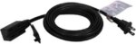 Qvs 3-Outlet 2-Prong 15Ft Power Extension Cord - 3 X Ac Power - 15 Ft Cord - 13 A Current - 125 V Ac Voltage - 1625 W