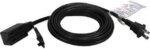 Qvs 3-Outlet 2-Prong 15Ft Power Extension Cord - 3 X Ac Power - 15 Ft Cord - 13 A Current - 125 V Ac Voltage - 1625 W