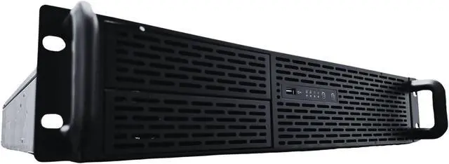 RACKOWL 2U Server Case, Rackmount Server Chassis; 8* HDD Bays (6*3.5" & 2*5.25"); E-ATX/CEB/EEB/ATX Mobo, Mid Fans 4* 80mm, Size:16.8* 3.5* 25.0"