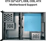 RACKOWL 2U Server Case, Rackmount Server Chassis; 8* HDD Bays (6*3.5" & 2*5.25"); E-ATX/CEB/EEB/ATX Mobo, Mid Fans 4* 80mm, Size:16.8* 3.5* 25.0"