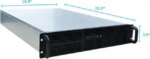 RACKOWL 2U Server Case, Rackmount Server Chassis; 8* HDD Bays (6*3.5" & 2*5.25"); E-ATX/CEB/EEB/ATX Mobo, Mid Fans 4* 80mm, Size:16.8* 3.5* 25.0"
