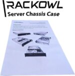 RACKOWL 2U Server Case, Rackmount Server Chassis; 8* HDD Bays (6*3.5" & 2*5.25"); E-ATX/CEB/EEB/ATX Mobo, Mid Fans 4* 80mm, Size:16.8* 3.5* 25.0"