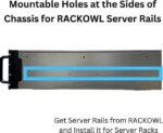RACKOWL 4U Rackmount Server Case Chassis; 13*HDD Bays (10*3.5" & 3*5.25"); E-ATX/CEB/EEB/ATX Mobo, Fan: Front 2*120mm, Mid 4*80mm, Rear 2*80mm, Front