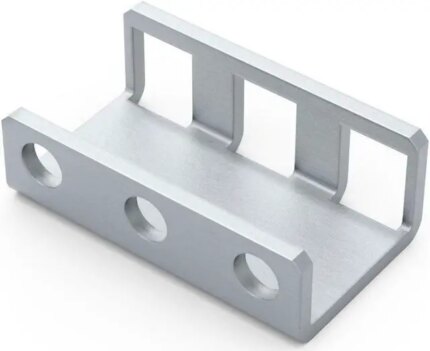 RackSolutions 1U Adapter Bracket, 2 Bends, 1.00 in Depth, Adjustable Rack Installation Depth, Compatible with Square, Threaded, and Round Hole 4-Post