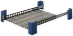 RackSolutions 1U Light Duty Fixed Shelf 24in Depth - US Steel Construction, 100 lbs Capacity, Anti-Slip Mat, Adjustable Mounting Depth