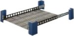RackSolutions 1U Light Duty Fixed Shelf 24in Depth - US Steel Construction, 100 lbs Capacity, Anti-Slip Mat, Adjustable Mounting Depth