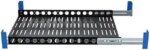 RackSolutions 1U Light Duty Fixed Shelf 24in Depth - US Steel Construction, 100 lbs Capacity, Anti-Slip Mat, Adjustable Mounting Depth