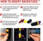 Rackstuds 4C Rack Mount Solution Series II – No More Cage Nuts! The Easiest and Safest Server Rack Solution in 19" Racks with Square Punched Vertical