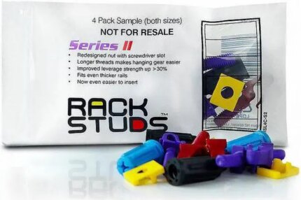 Rackstuds 4C Rack Mount Solution Series II – No More Cage Nuts! The Easiest and Safest Server Rack Solution in 19" Racks with Square Punched Vertical
