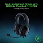 Razer BlackShark V2 X Gaming Headset: 7.1 Surround Sound Capable - 50mm Drivers - Memory Foam Cushion - for PC, PS4, Nintendo Switch - 3.5mm Headphone
