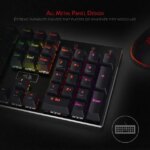 Redragon K556 RGB LED Backlit Wired Mechanical Gaming Keyboard, Aluminum Base, 104 Standard Keys Red Switch