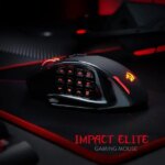 Redragon M913 Impact Elite Wireless Gaming Mouse, 16000 DPI Wired/Wireless RGB Gamer Mouse with 16 Programmable Buttons, 45 Hr Battery and Pro Optical