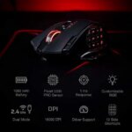 Redragon M913 Impact Elite Wireless Gaming Mouse, 16000 DPI Wired/Wireless RGB Gamer Mouse with 16 Programmable Buttons, 45 Hr Battery and Pro Optical