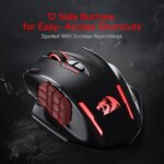 Redragon M913 Impact Elite Wireless Gaming Mouse, 16000 DPI Wired/Wireless RGB Gamer Mouse with 16 Programmable Buttons, 45 Hr Battery and Pro Optical