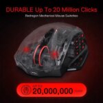 Redragon M913 Impact Elite Wireless Gaming Mouse, 16000 DPI Wired/Wireless RGB Gamer Mouse with 16 Programmable Buttons, 45 Hr Battery and Pro Optical