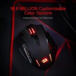 Redragon M913 Impact Elite Wireless Gaming Mouse, 16000 DPI Wired/Wireless RGB Gamer Mouse with 16 Programmable Buttons, 45 Hr Battery and Pro Optical