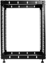 Rosewill 12U Open Frame Network Rack for Servers & AV Gear,Server Rack Floor Standing or Wall Mounted, AV Rack for 19" Networking, Servers and Audio