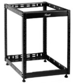 Rosewill 12U Open Frame Network Rack for Servers & AV Gear,Server Rack Floor Standing or Wall Mounted, AV Rack for 19" Networking, Servers and Audio