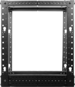 Rosewill 12U Open Frame Server Rack, 4-Post Network Server Rack, Adjustable Depth Frame Rack, Heavy Load Rack for Computer/Data/AV/IT