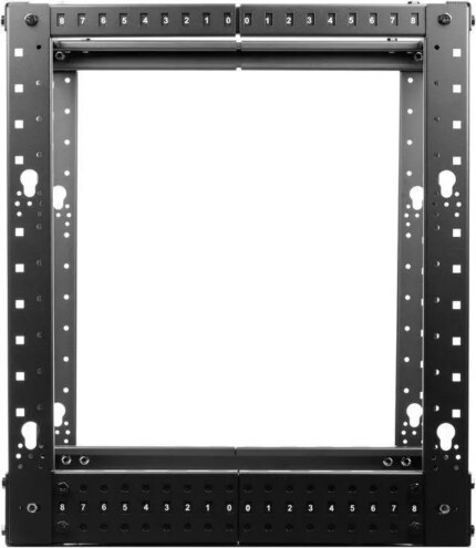 Rosewill 12U Open Frame Server Rack, 4-Post Network Server Rack, Adjustable Depth Frame Rack, Heavy Load Rack for Computer/Data/AV/IT