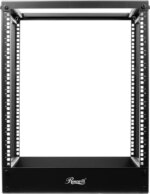 Rosewill 12U Open Frame Server Rack, 4-Post Network Server Rack, Adjustable Depth Frame Rack, Heavy Load Rack for Computer/Data/AV/IT